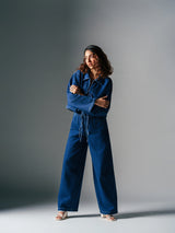 Regular Dark Blue Straight Jeans