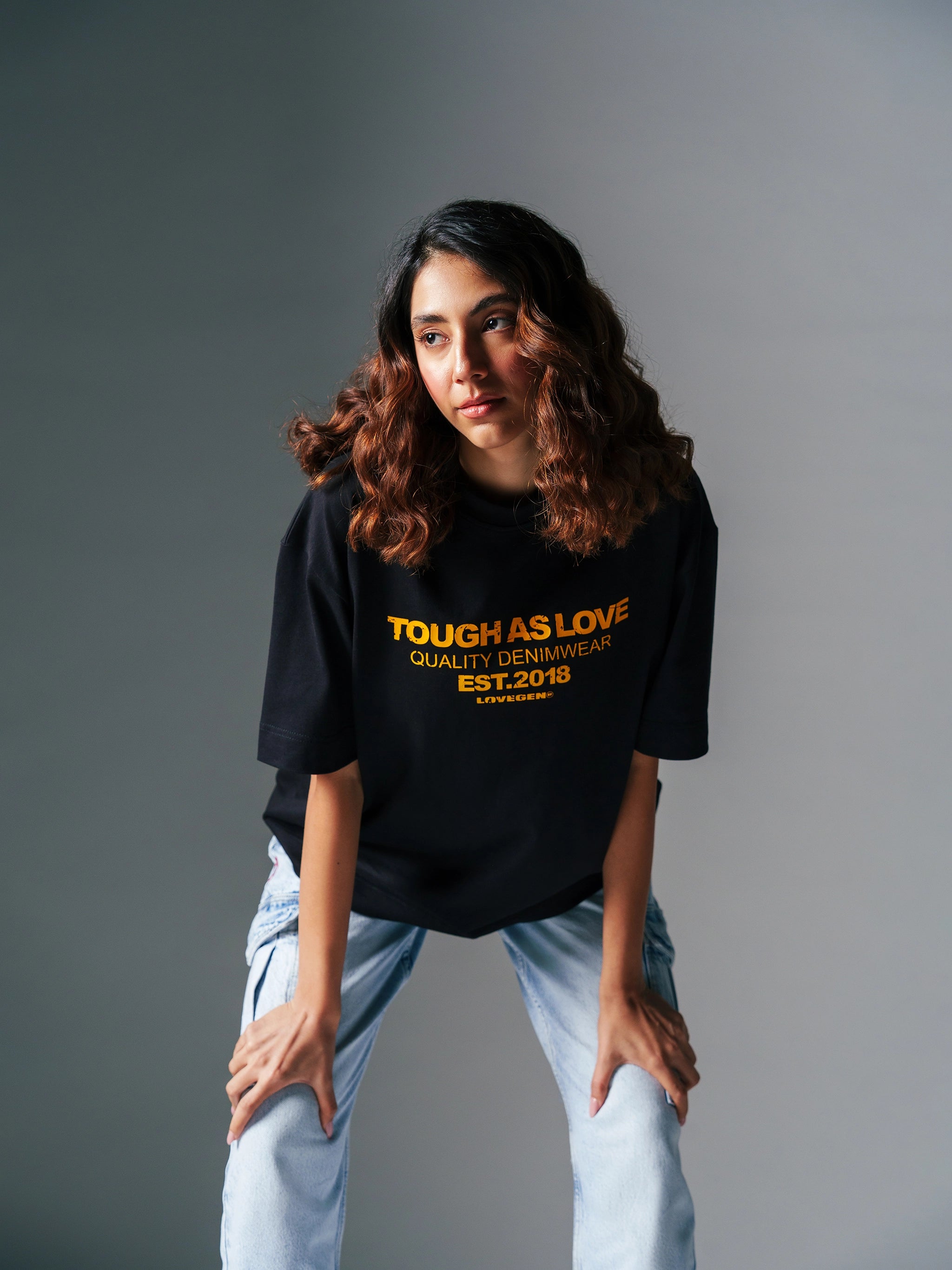 WOMEN'S THE BARE TEE BLACK