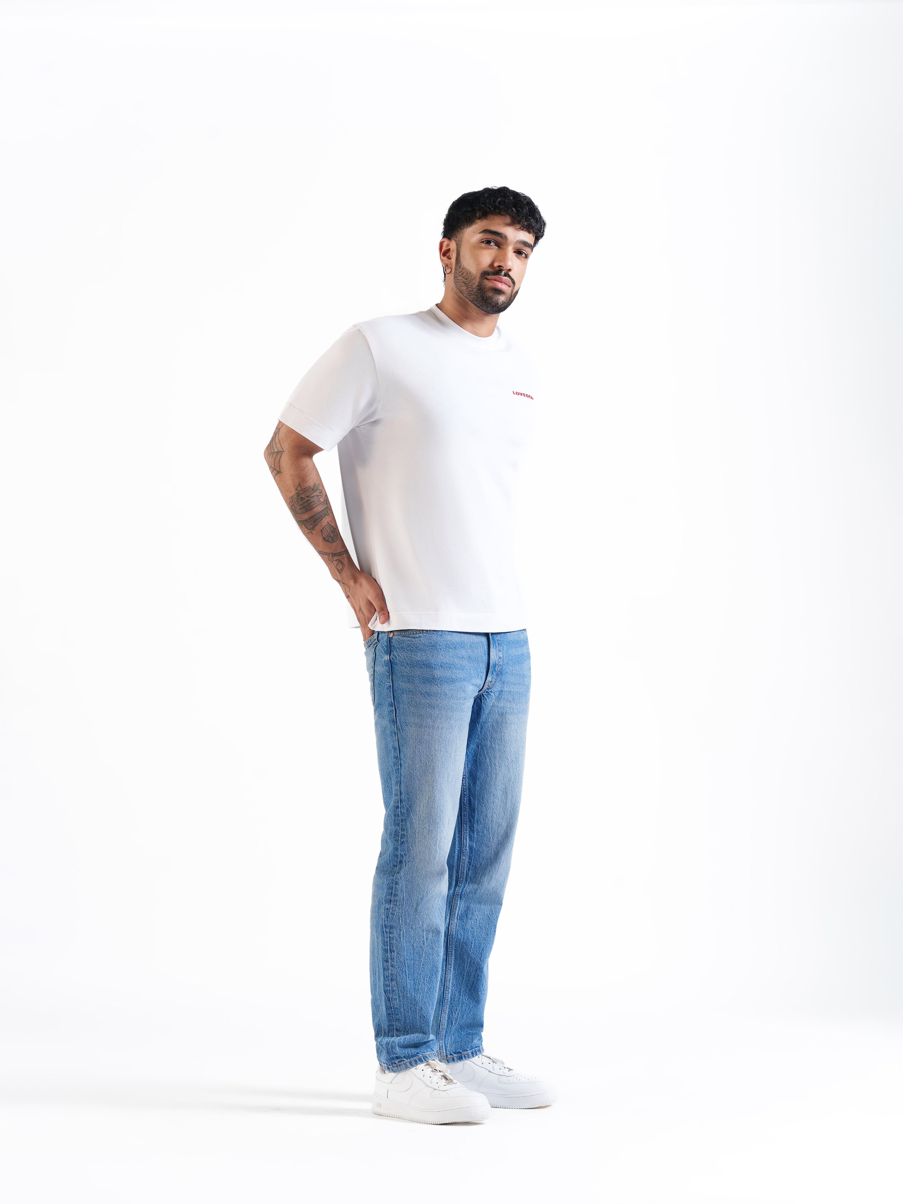 Basic Slim Jeans Mid Blue