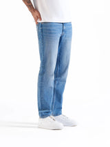 Men's Straight Jeans Mid Blue