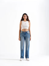 Straight Jeans Mid Blue