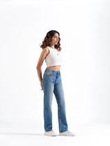 Straight Jeans Mid Blue