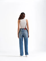 Straight Jeans Mid Blue