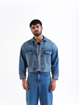 CROP DENIM JACKET