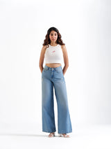 Wide Leg Jeans Light Blue