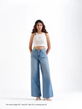 Wide Leg Jeans Light Blue