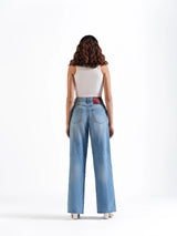 Wide Leg Jeans Light Blue