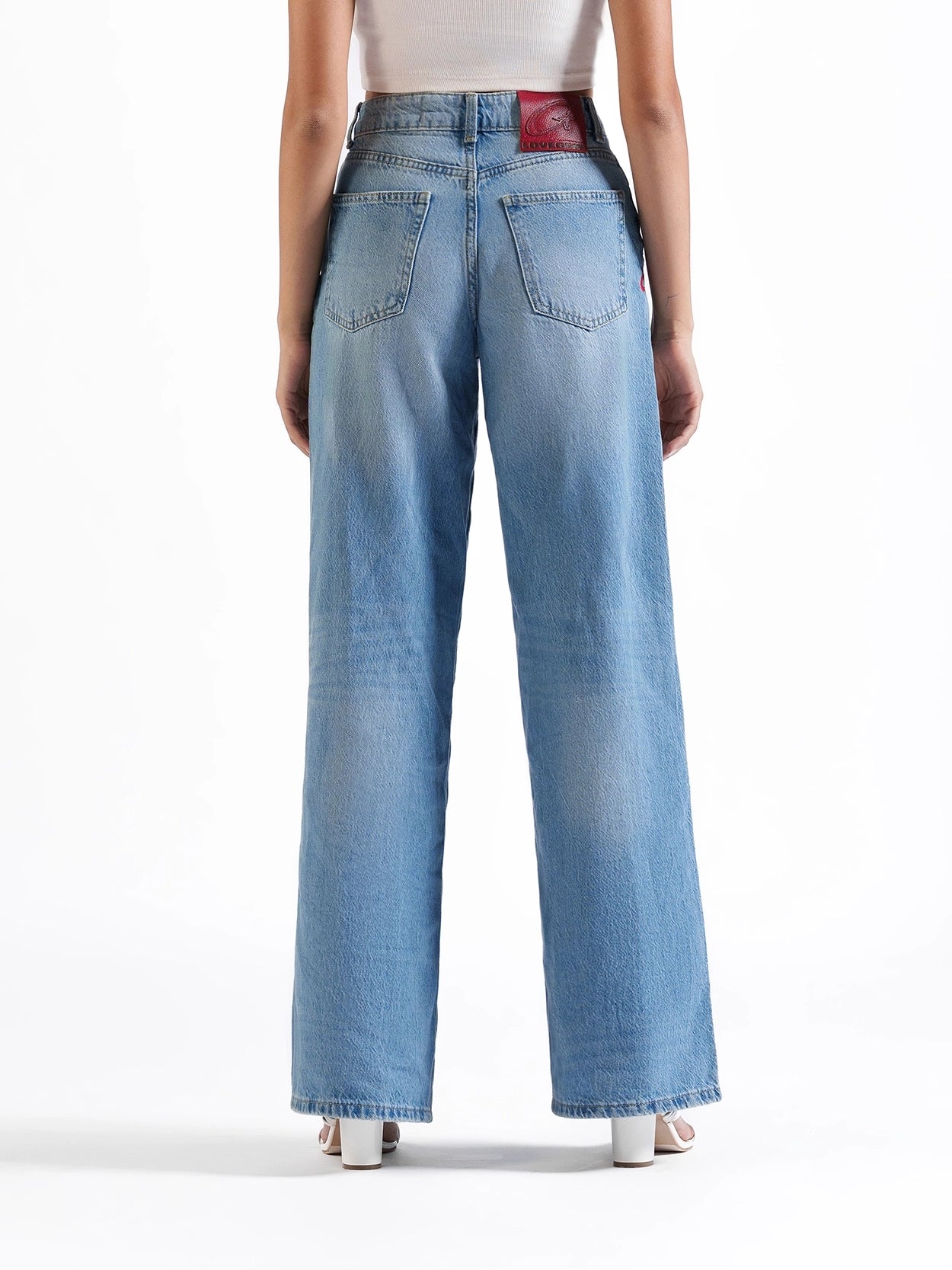 Wide Leg Jeans Light Blue
