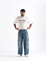 Baggy Cargos Mid Blue