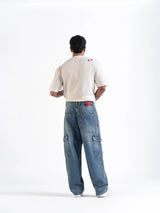 Baggy Cargos Mid Blue