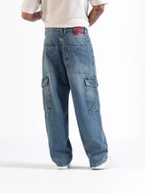 Baggy Cargos Mid Blue
