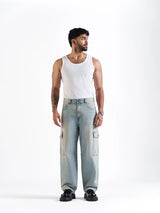 Baggy Cargos Light Blue