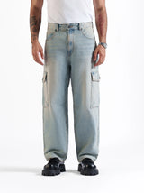 Baggy Cargos Light Blue