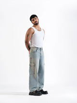 Baggy Cargos Light Blue