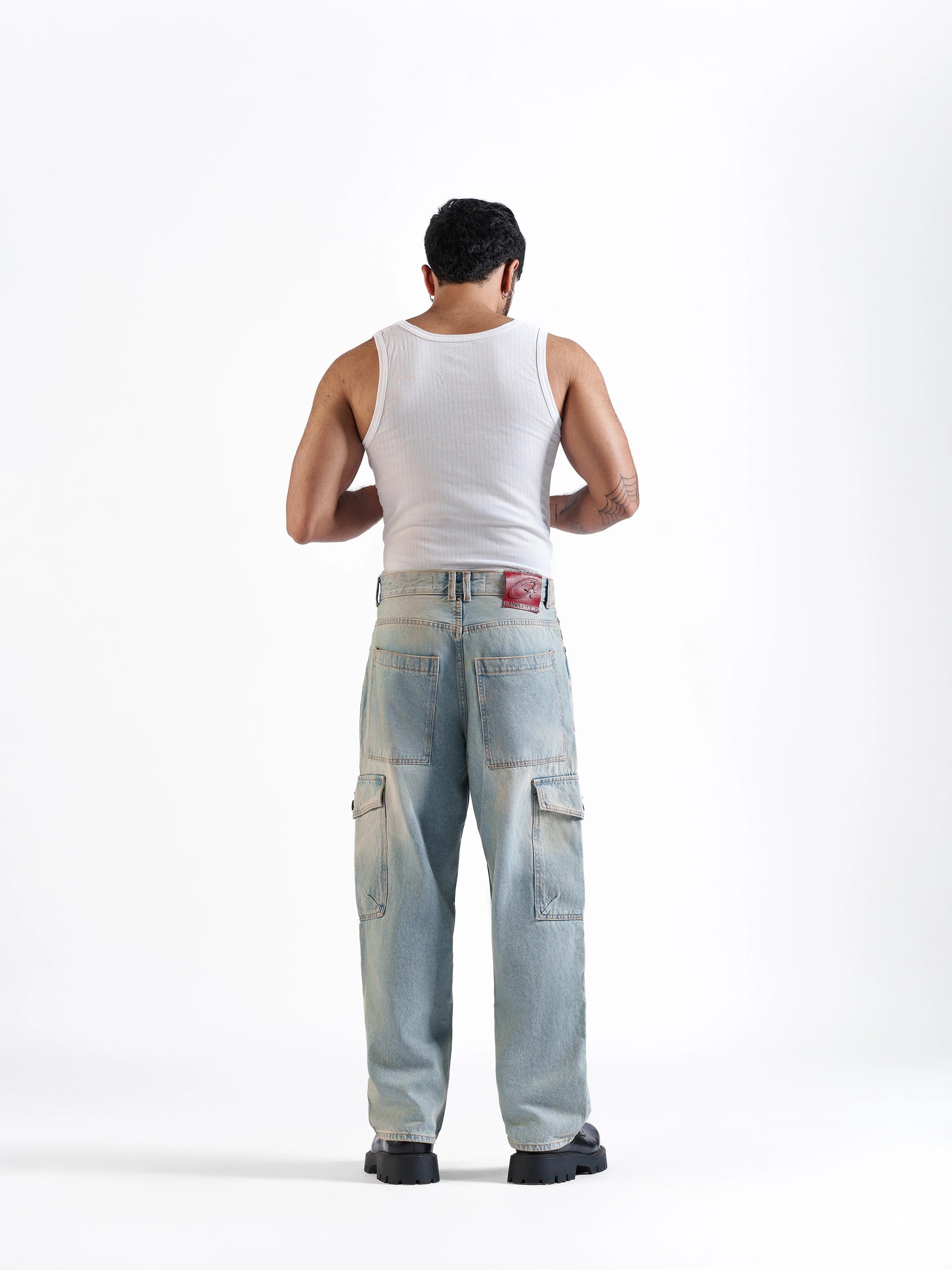 Baggy Cargos Light Blue