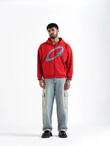 THE ORBIT HOODIE RED