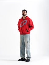 THE ORBIT HOODIE RED