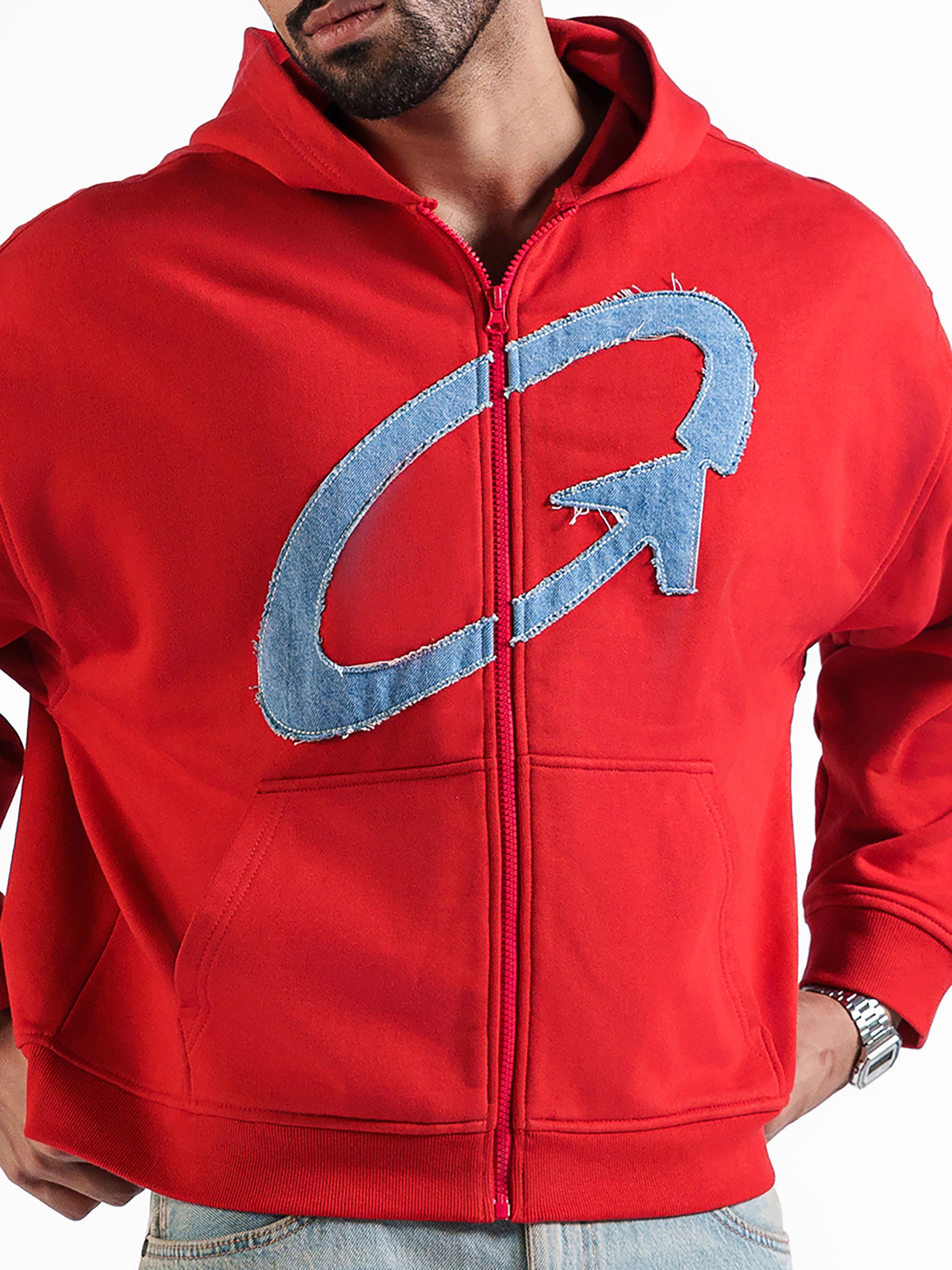 THE ORBIT HOODIE RED