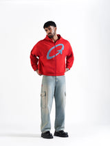 THE ORBIT HOODIE RED