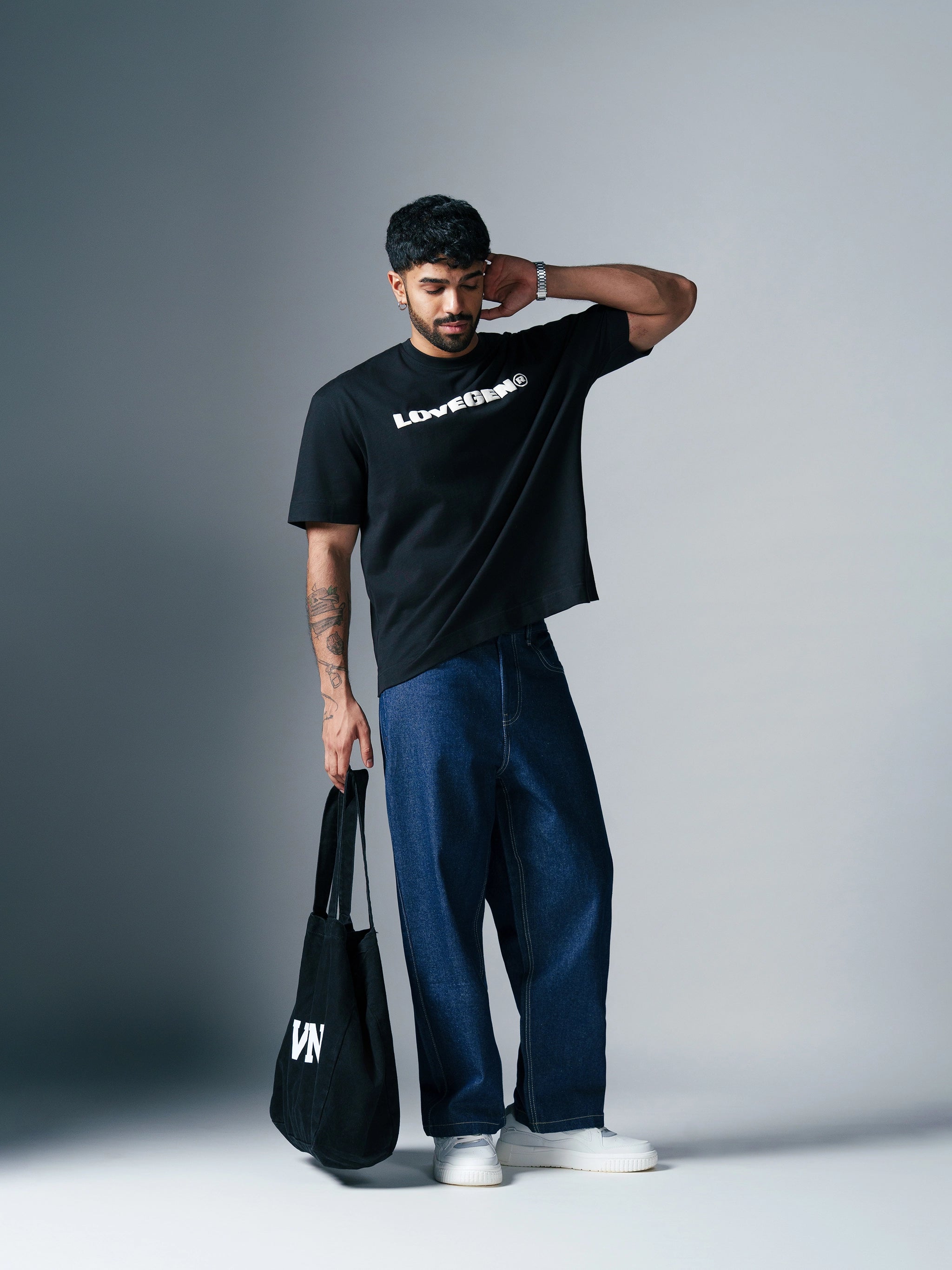 Rinse Baggy Jeans