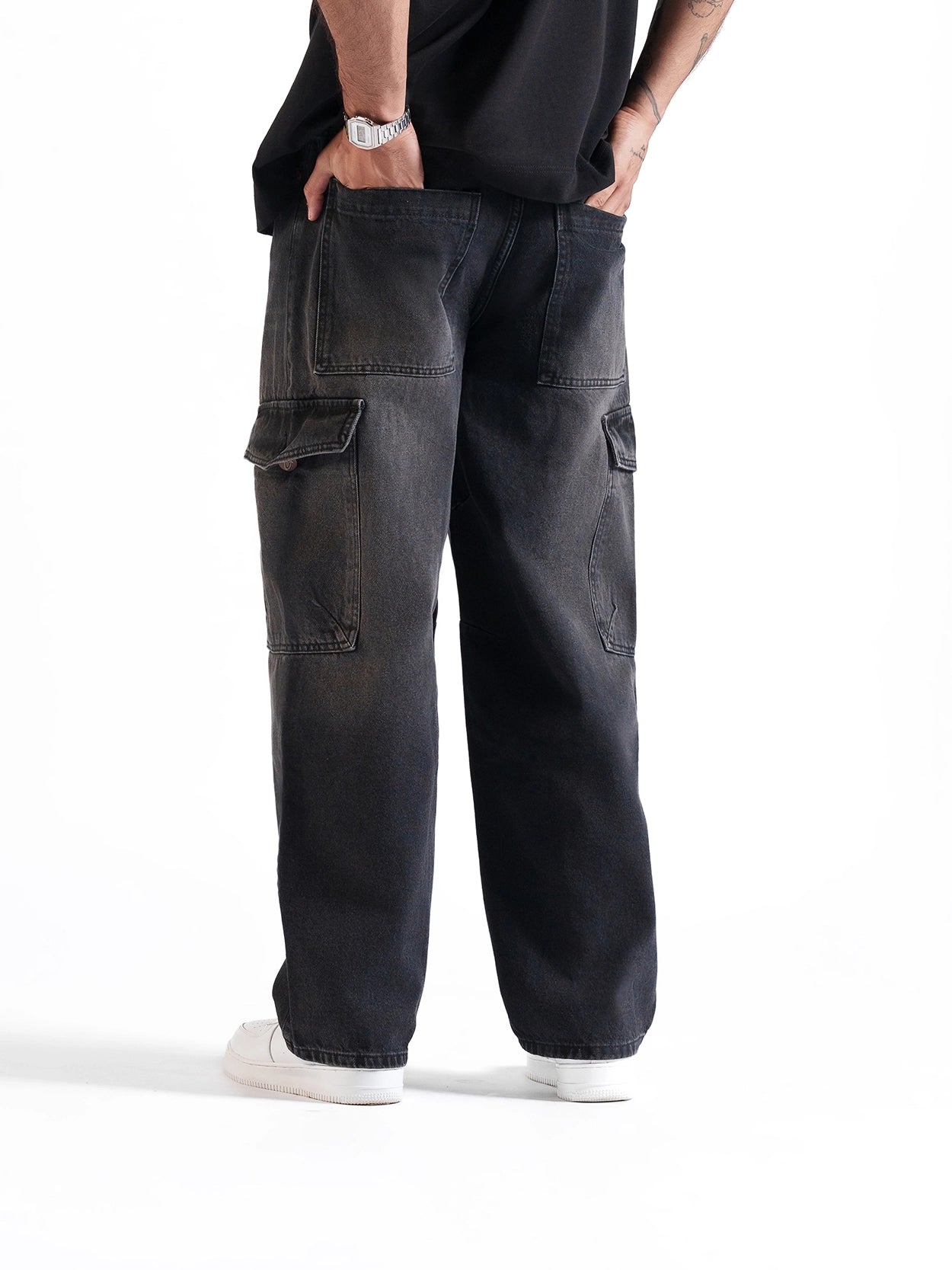 Baggy Cargos Black