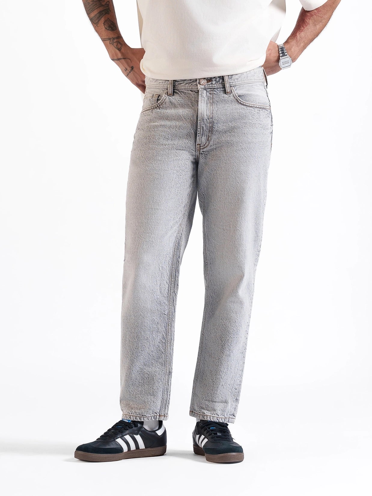 Men's Straight Jeans Grey