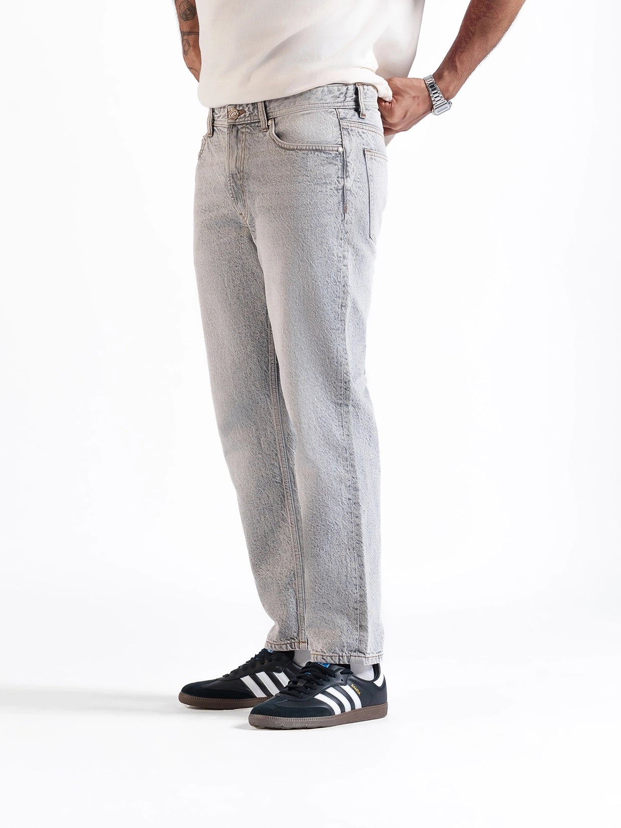 Men's Straight Jeans Grey