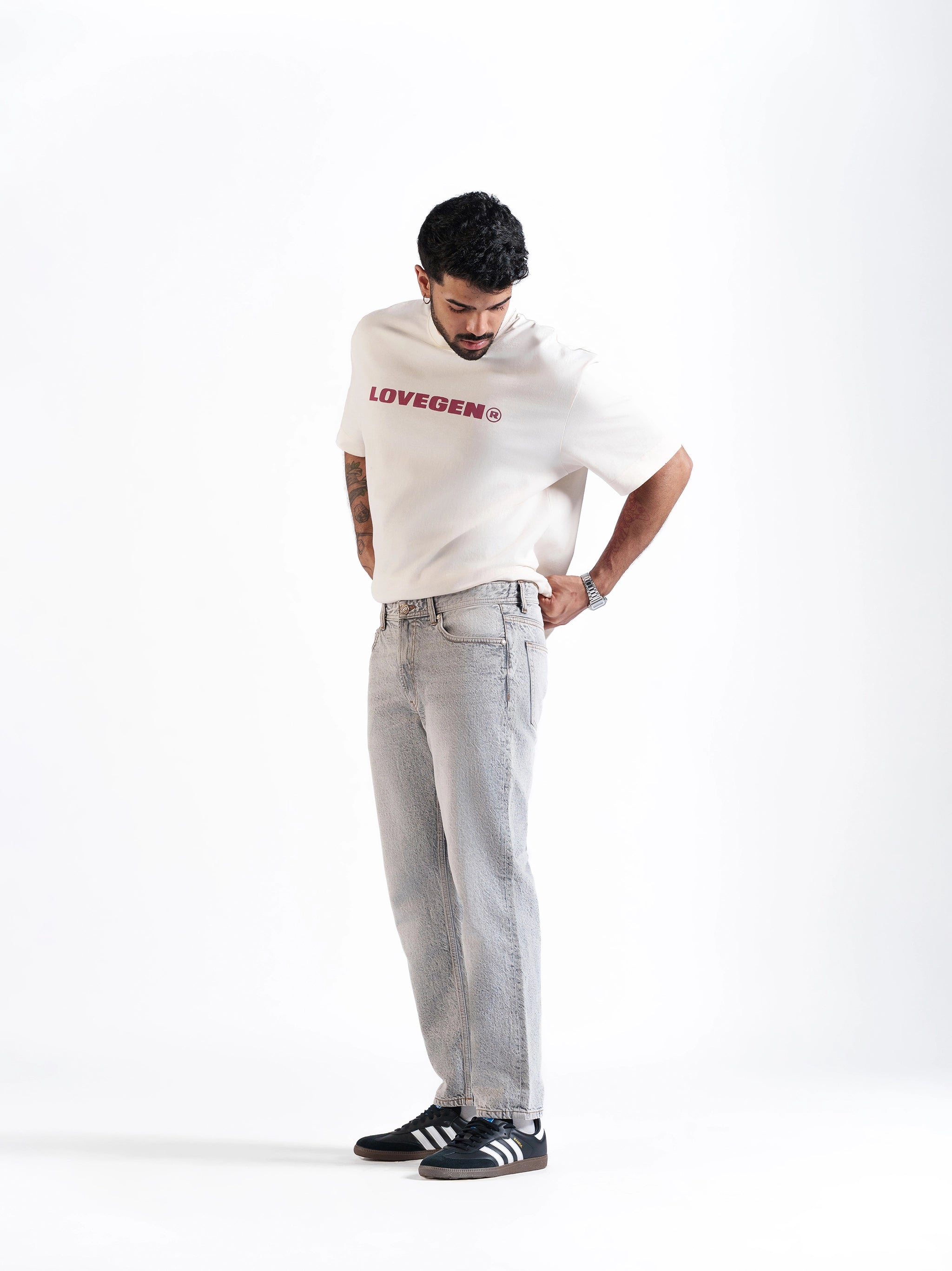 Men's Straight Jeans Grey