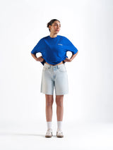 Basic Denim Shorts Light Blue
