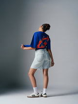 Basic Denim Shorts Light Blue