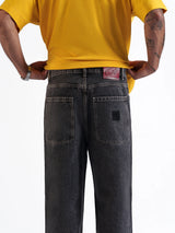 Basic Straight Jeans Black