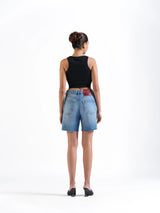 Basic Denim Shorts Dark grey