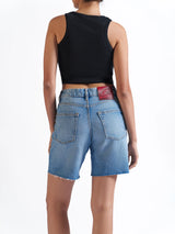 Basic Denim Shorts Dark grey