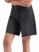 Basic Denim Shorts Dark grey