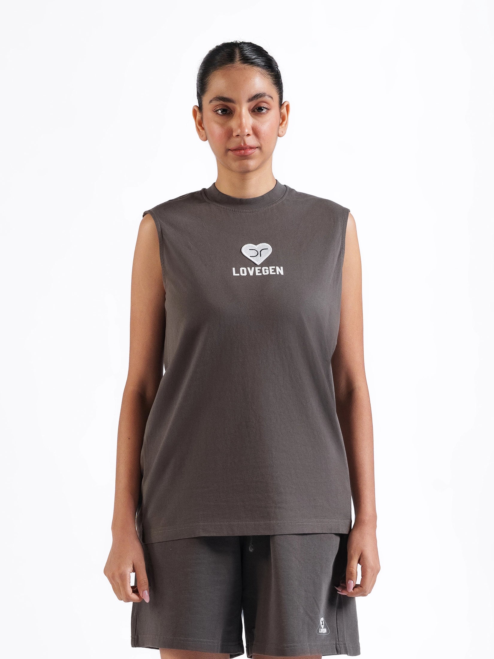 DR Charcoal Monochrome Sleeveless