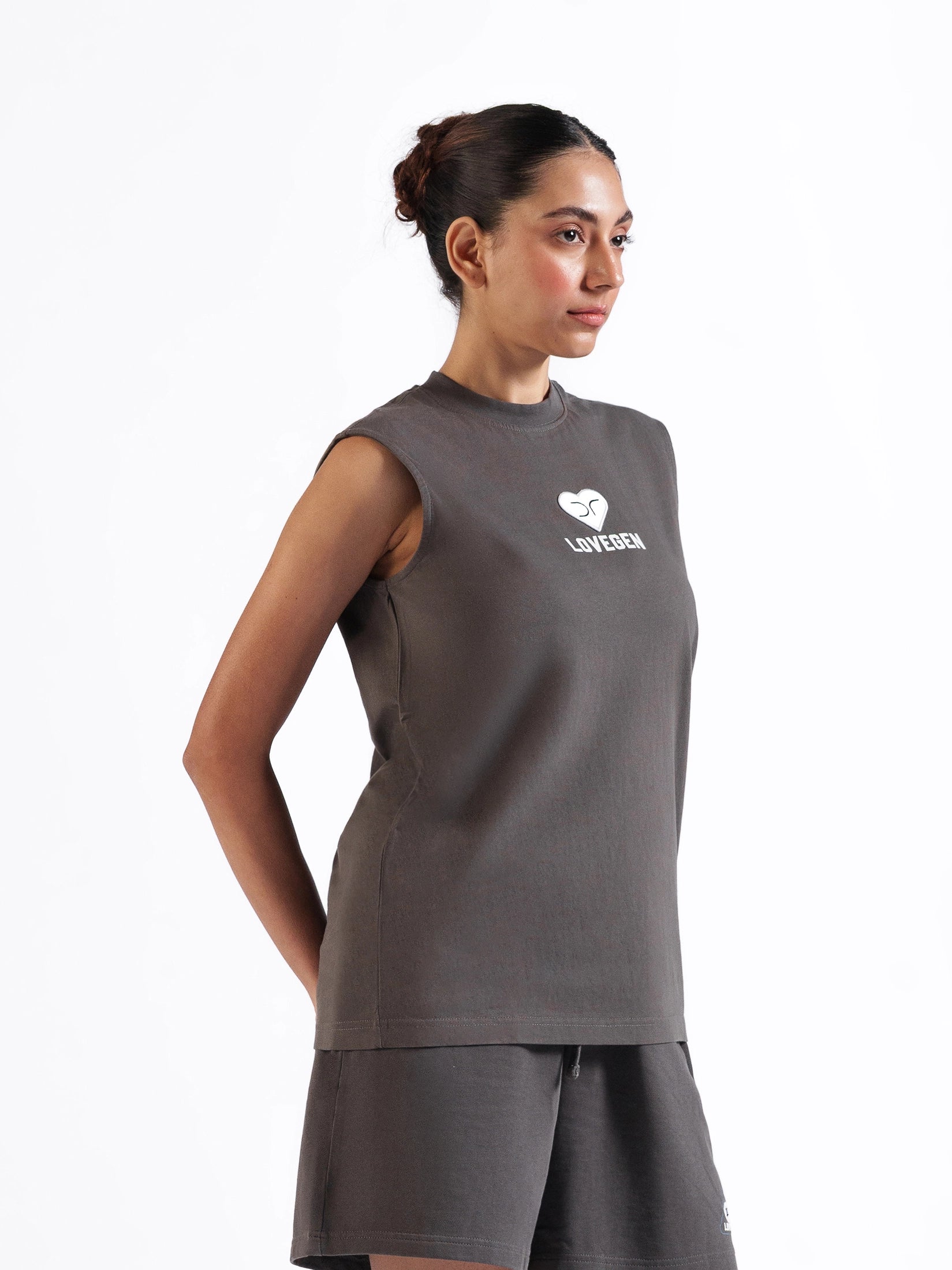 DR Charcoal Monochrome Sleeveless