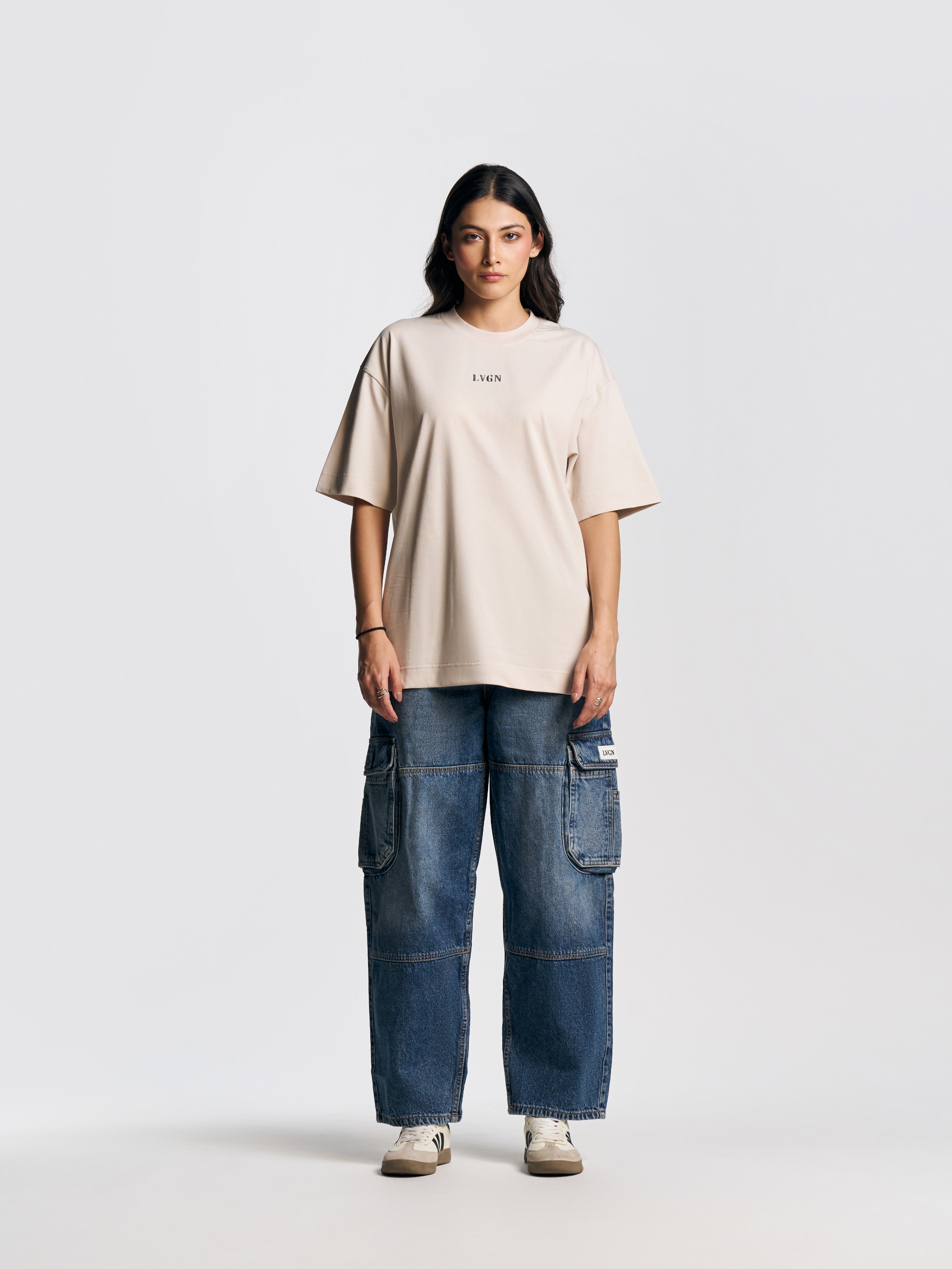 UNISEX ZIPO SKATER FIT JEANS DARK BLUE