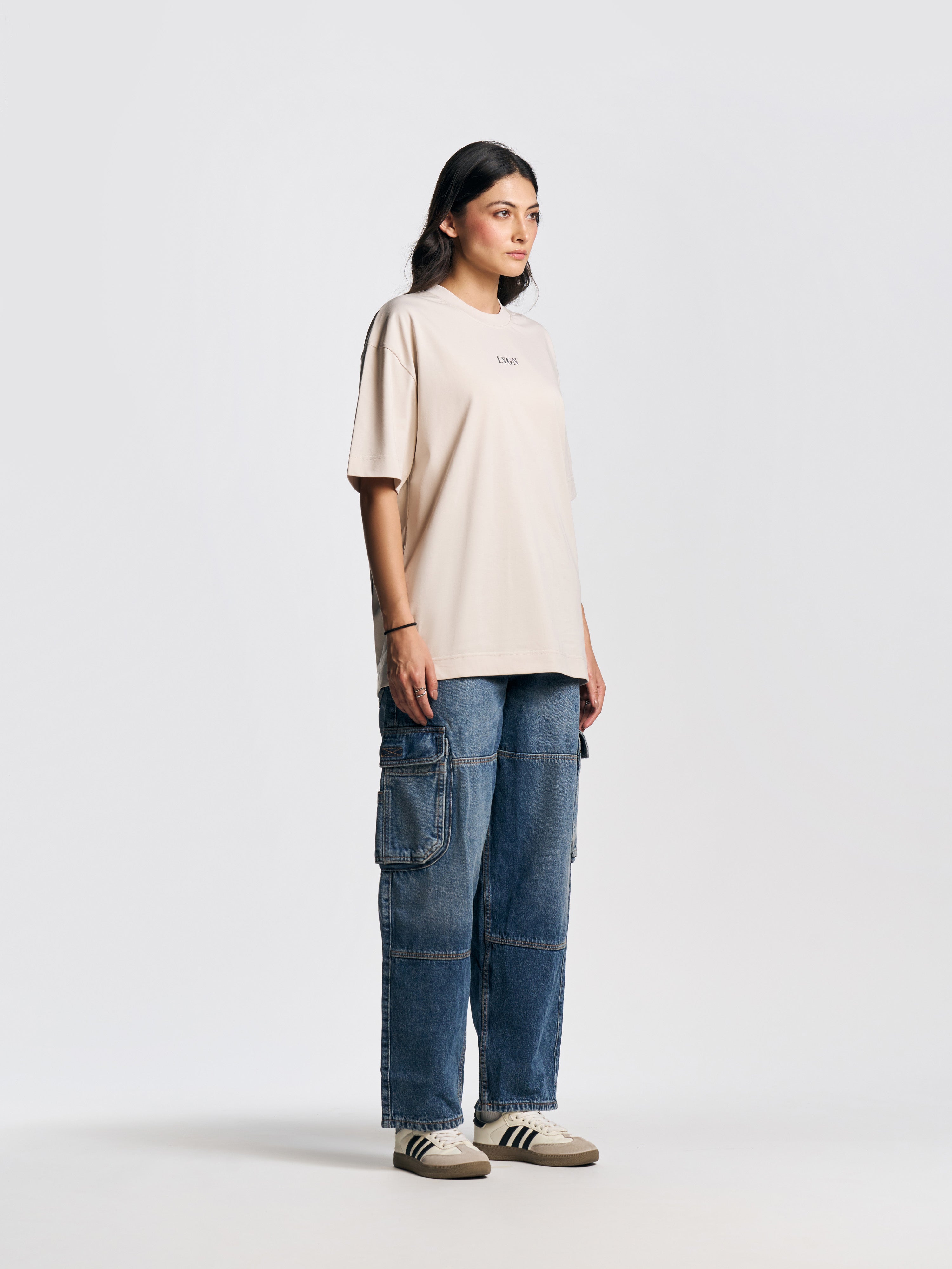 UNISEX ZIPO SKATER FIT JEANS DARK BLUE