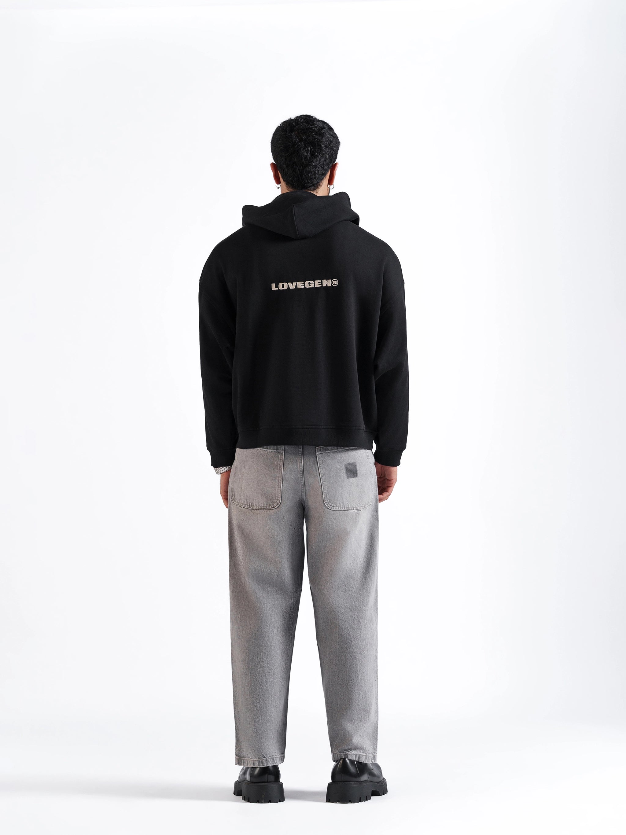 Straight Baggy Jeans Grey