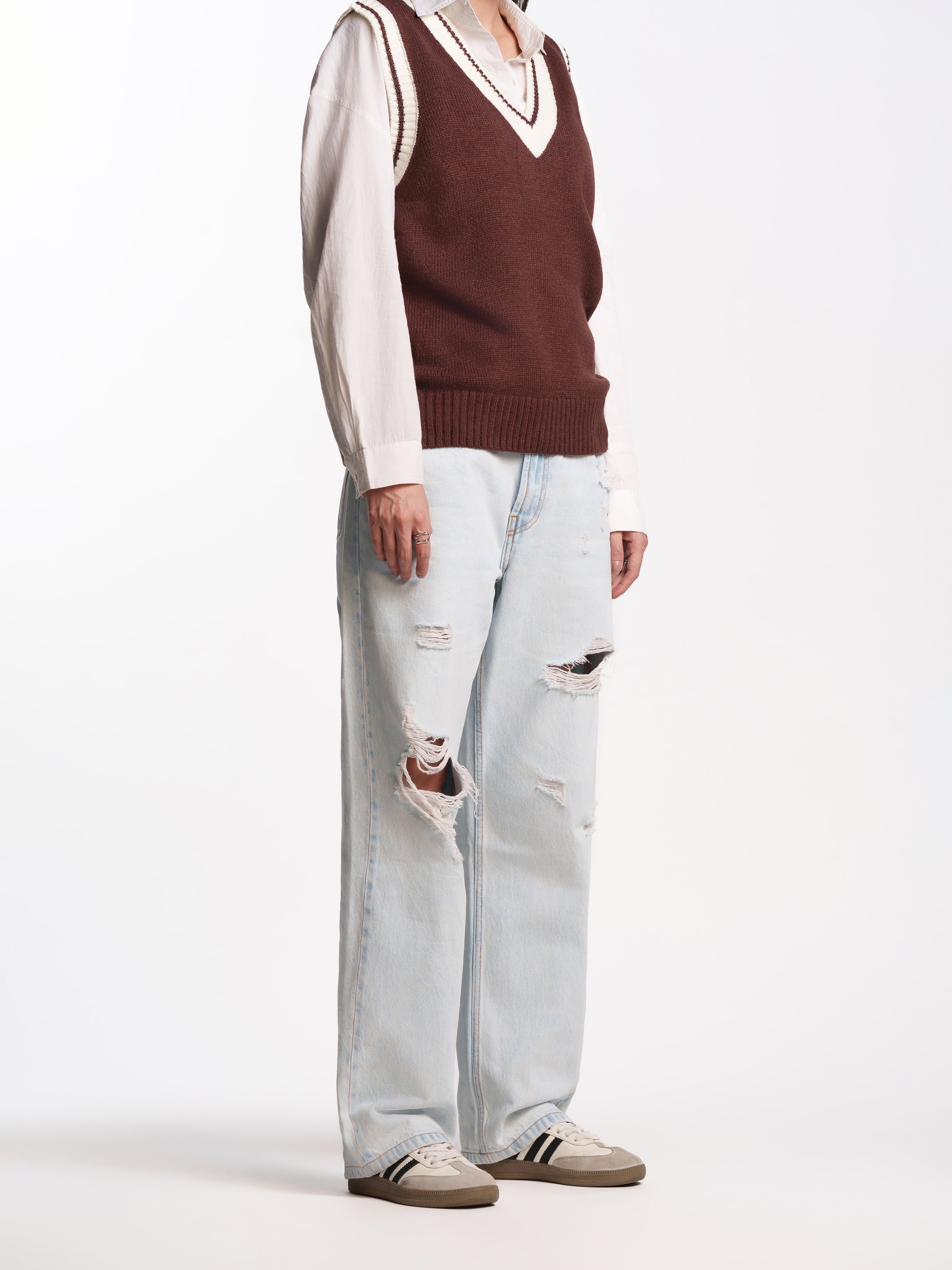 UNISEX HEMSWORTH BAGGY FIT JEANS LIGHT BLUE