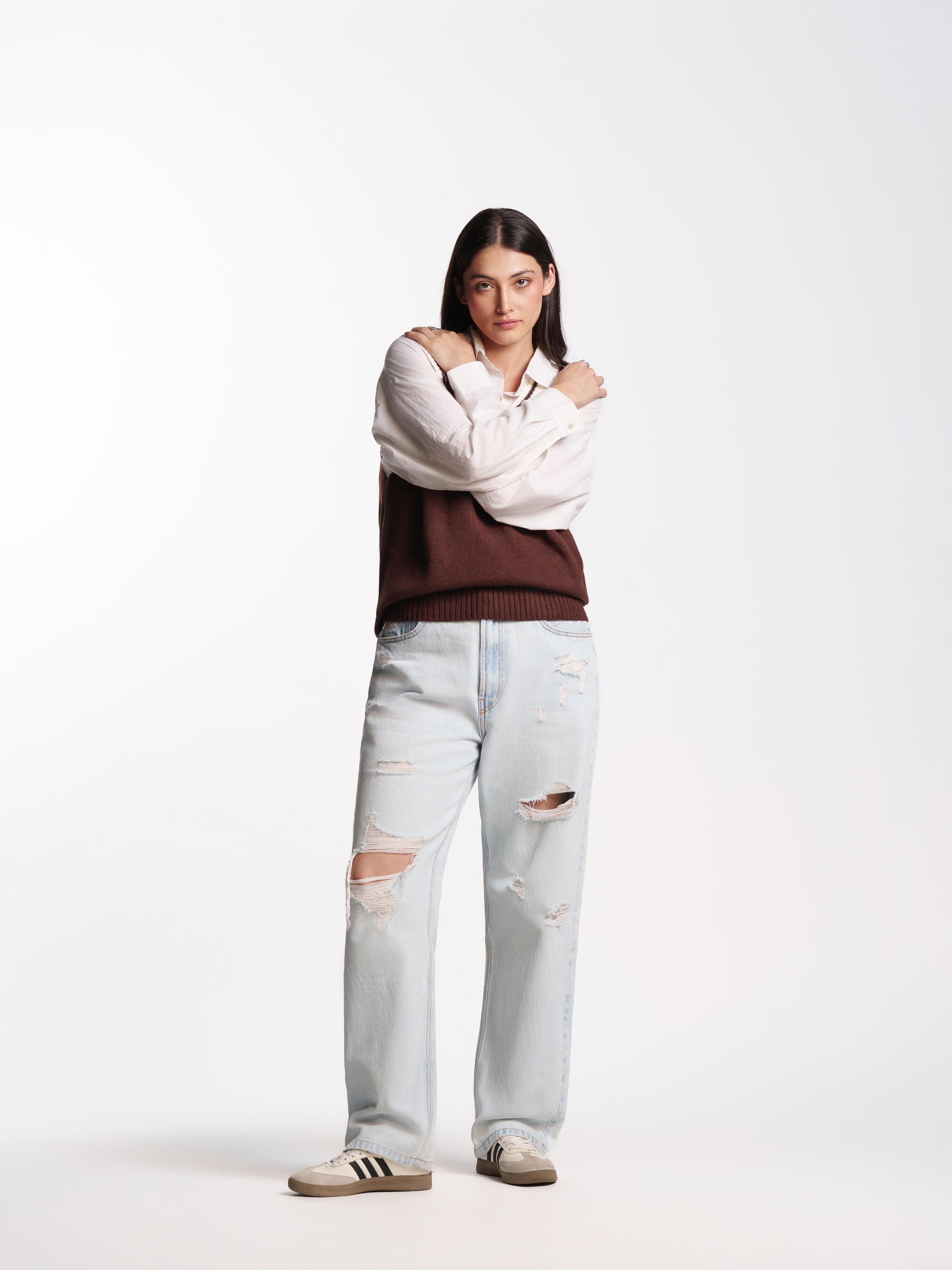 UNISEX HEMSWORTH BAGGY FIT JEANS LIGHT BLUE