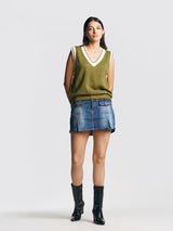 UNISEX SLEEVELESS VEST GREEN