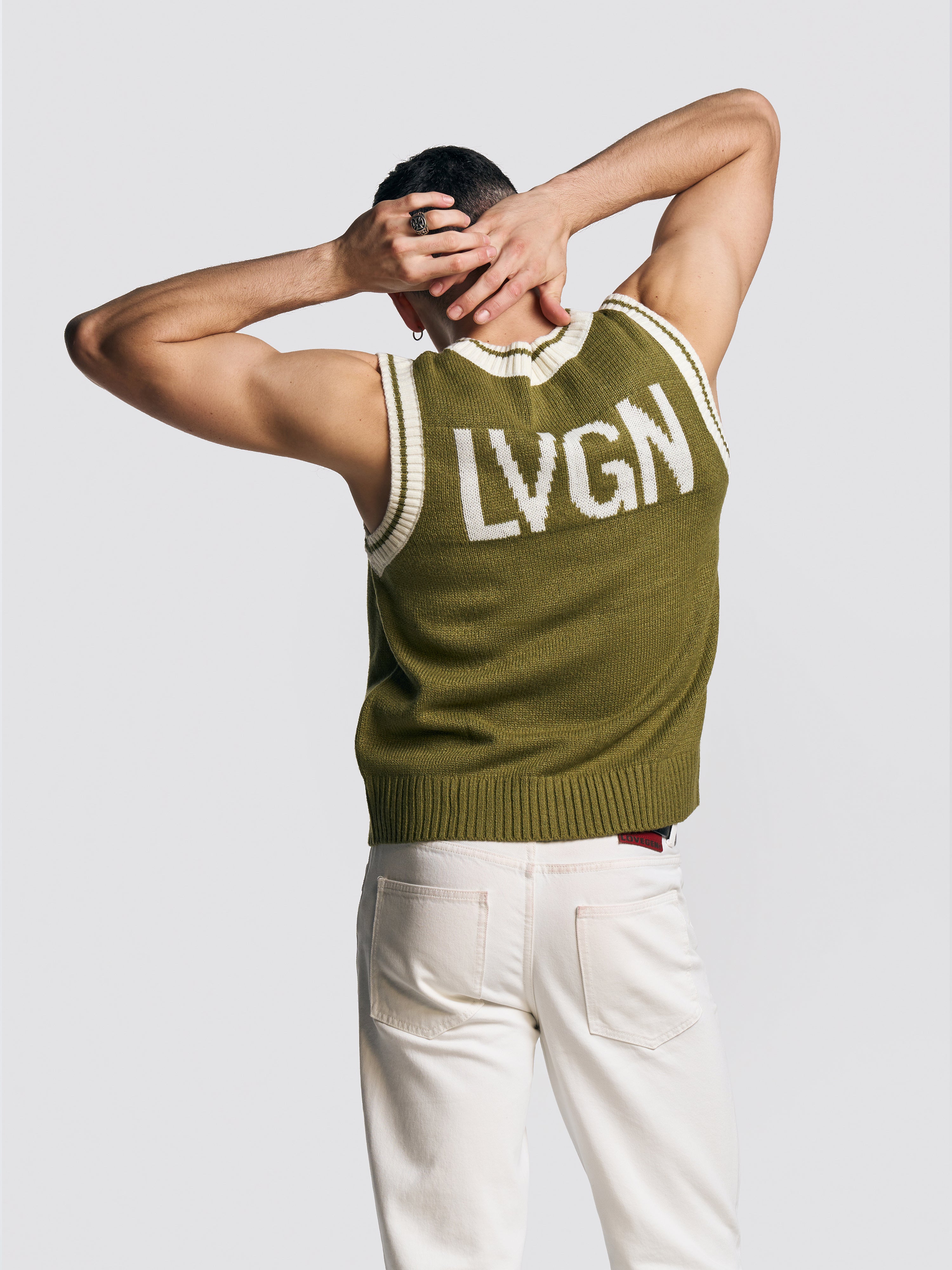 UNISEX SLEEVELESS VEST GREEN