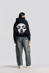 UNISEX SKULL HOODIE BLACK