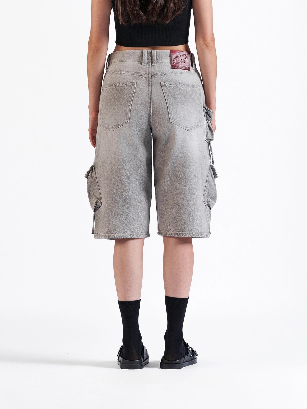 Utility Cargo Jorts Grey