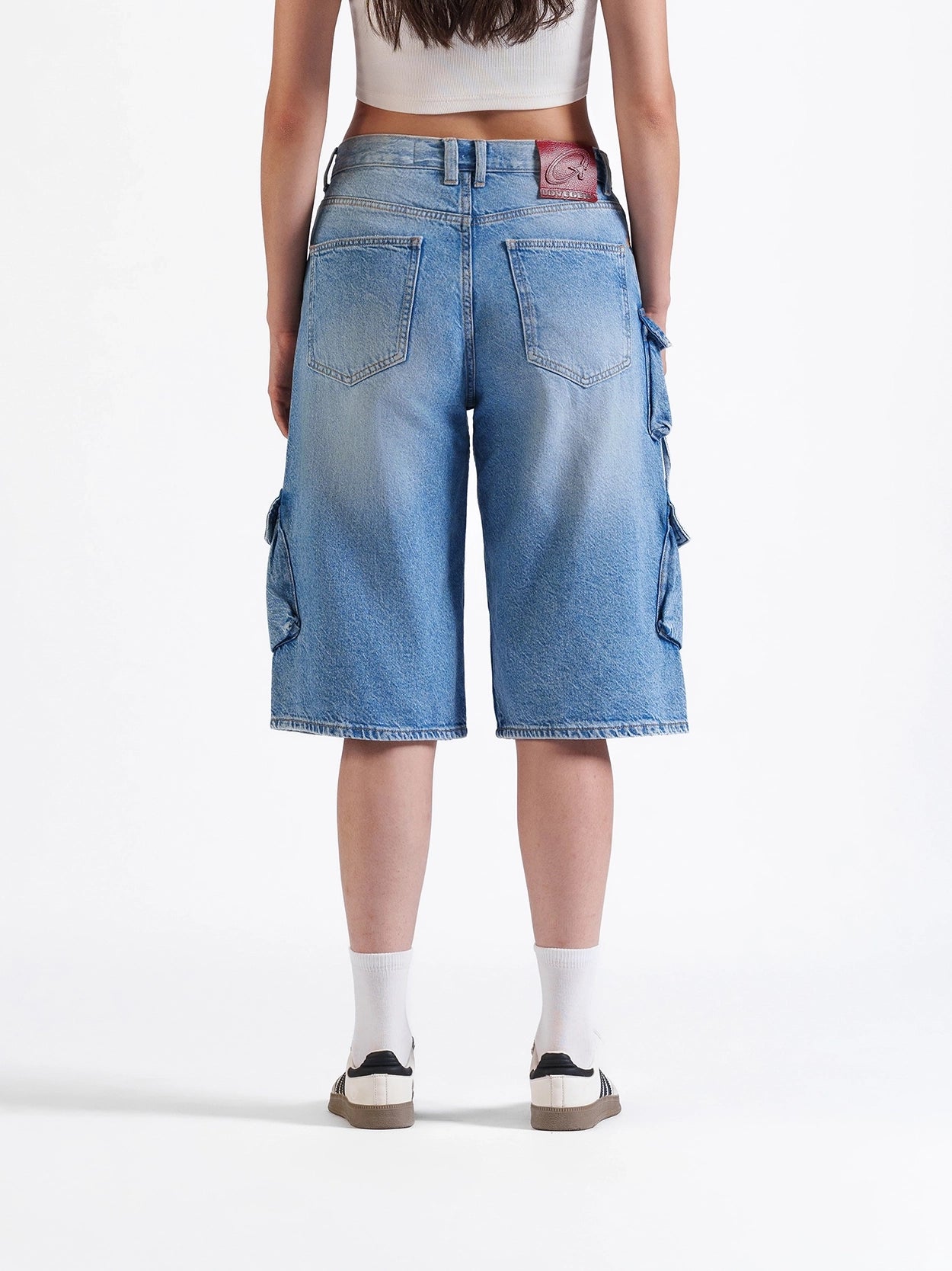 Utility Cargo Jorts Mid Blue
