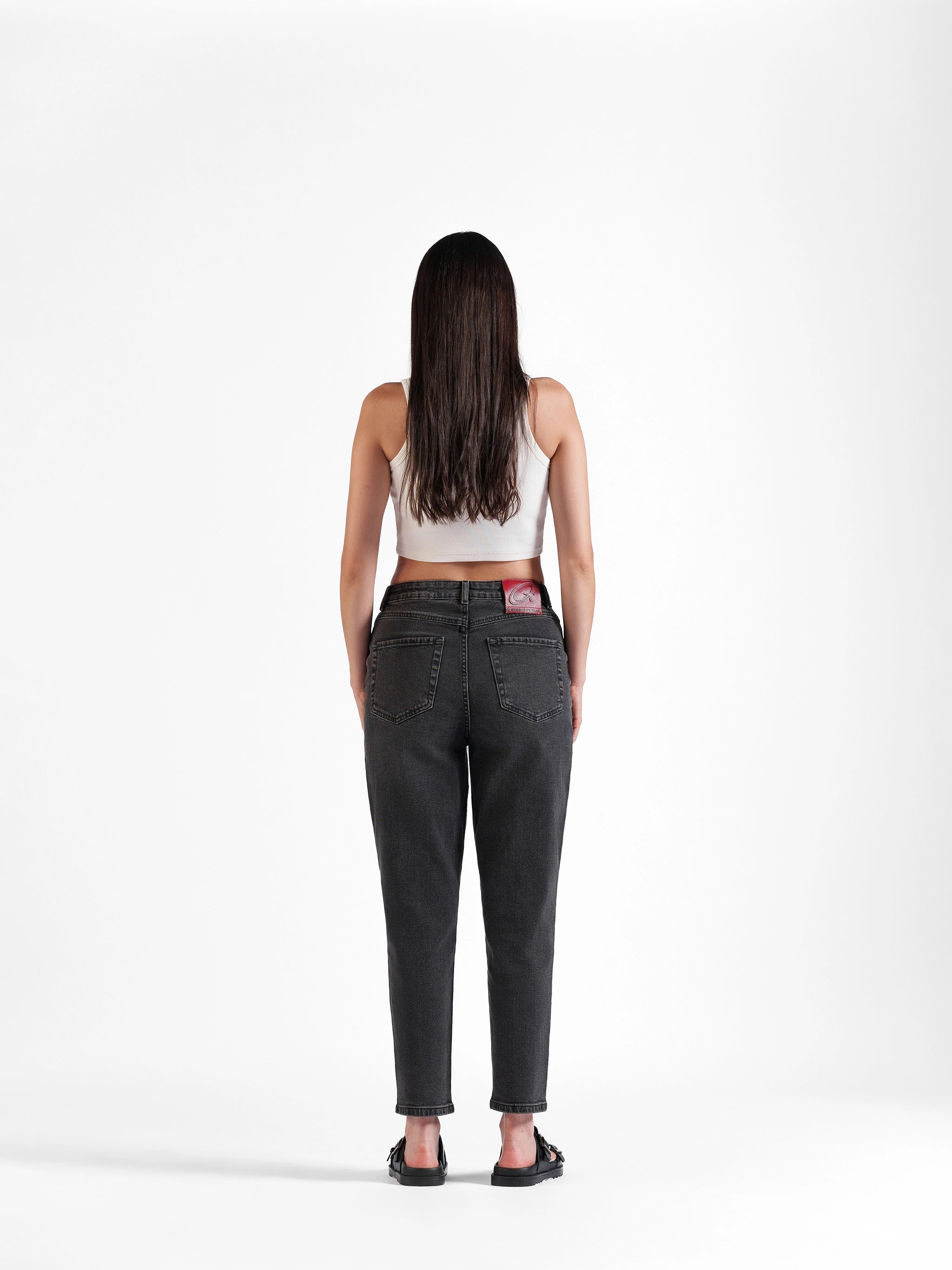 Mom Fit Jeans Black