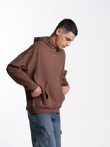 UNISEX BORN THIS WAY HOODIE BROWN