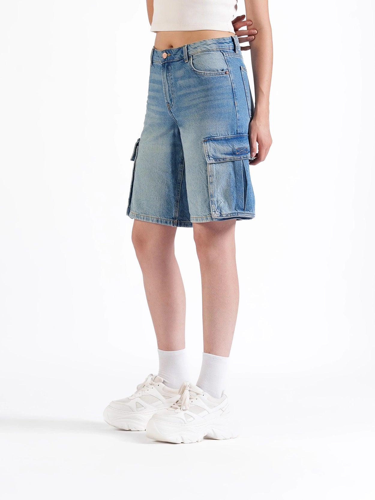 Long Baggy Cargo Shorts