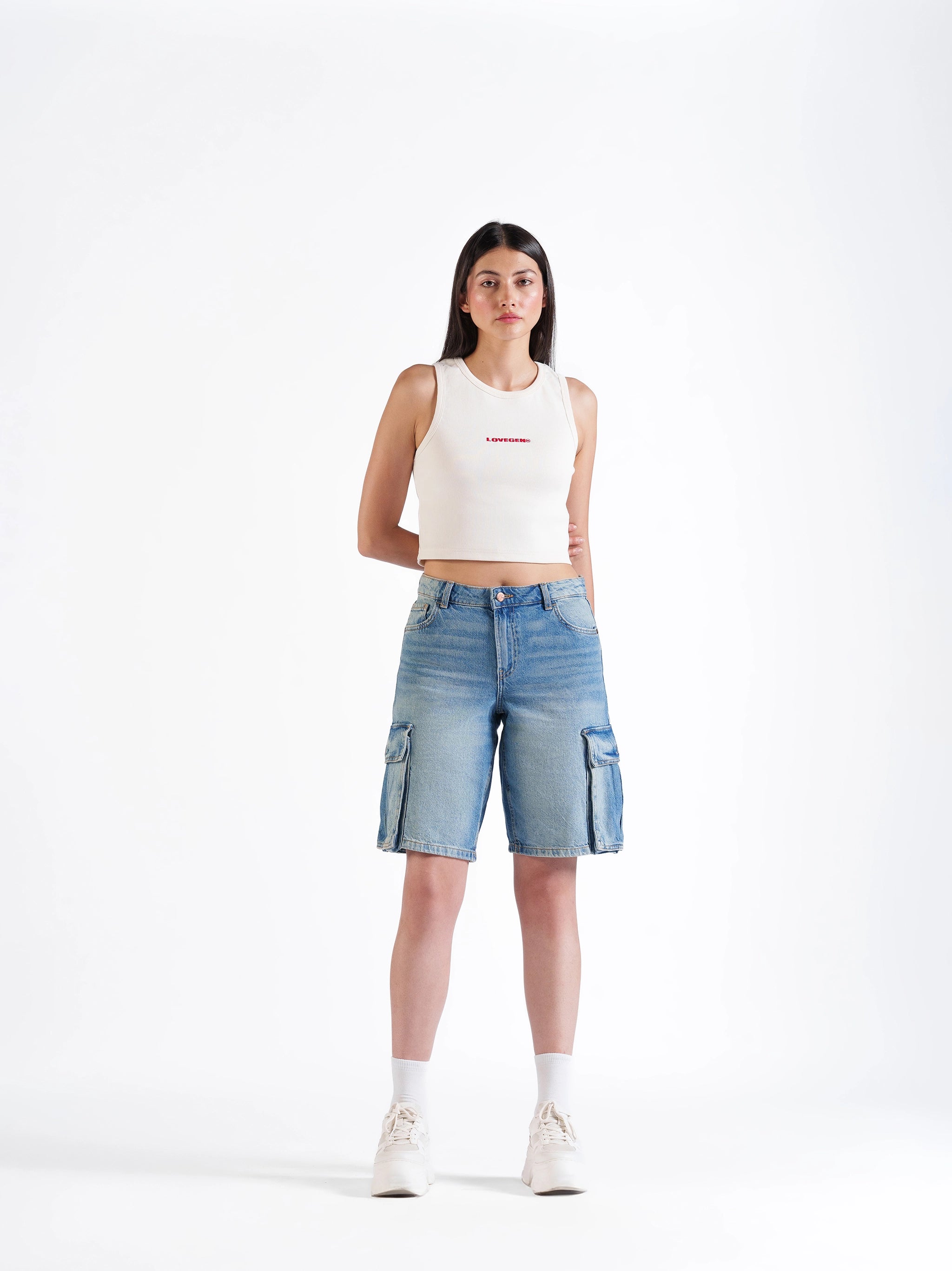 Long Baggy Cargo Shorts